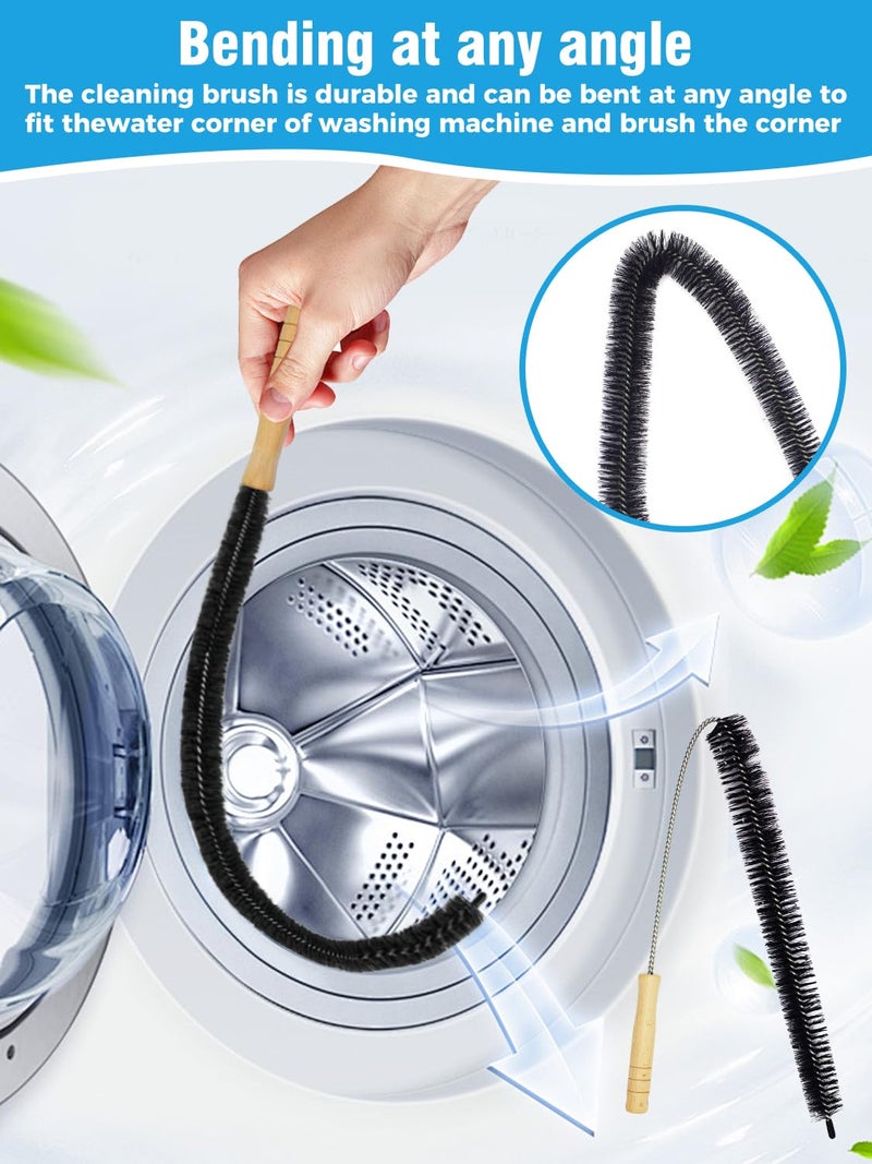 JUNTIANZE 8 Pack Washing Machine Cleaning Brush Kits, Front Load Washer Cleaner Tools Accessories, for Tight Spaces and Washing Machine Rubber Seals - Image 5